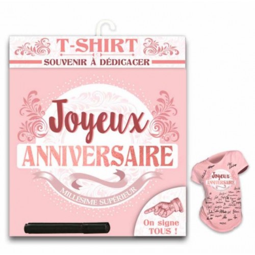 TEE SHIRT ANNIVERSAIRE FEMME