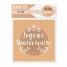 12 SERVIETTES ANNIVERSAIRE KRAFT