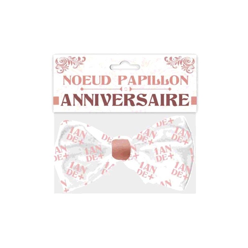 NOEUD PAPILLON ANNIVERSAIRE FEMME