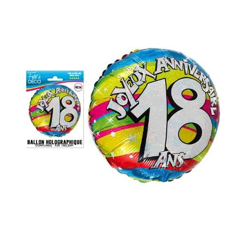 BALLON HELIUM 18 ANS