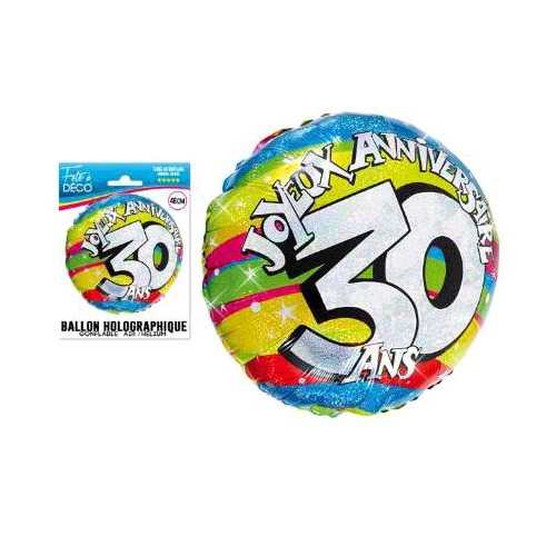 BALLON HELIUM 30 ANS