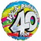 BALLON HELIUM 40 ANS