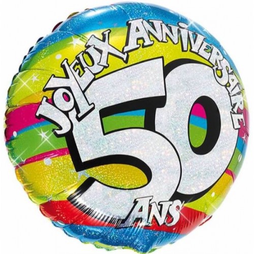 BALLON HELIUM 50 ANS