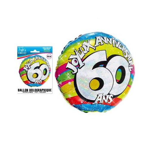 BALLON HELIUM 60 ANS