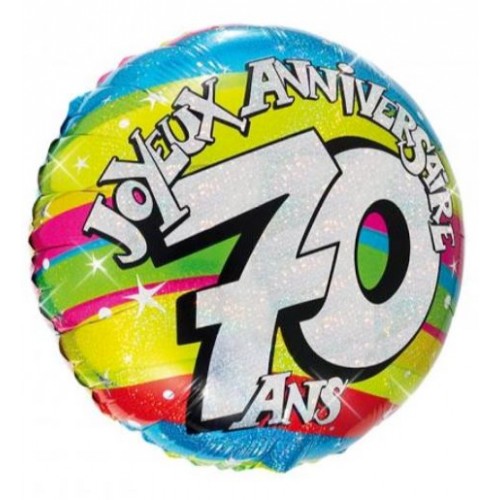 BALLON HELIUM 70 ANS