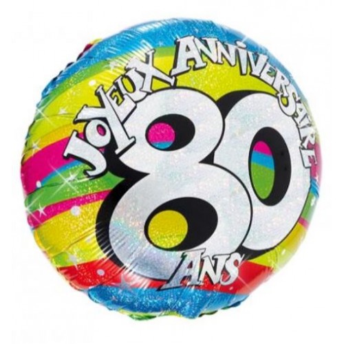 BALLON HELIUM 80 ANS