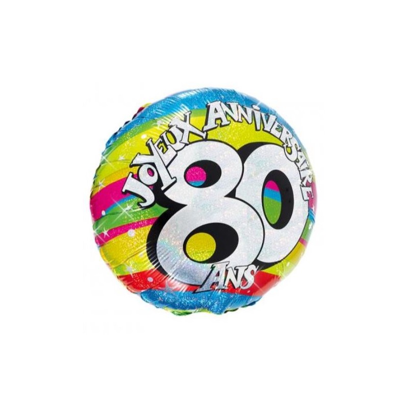 BALLON HELIUM 80 ANS