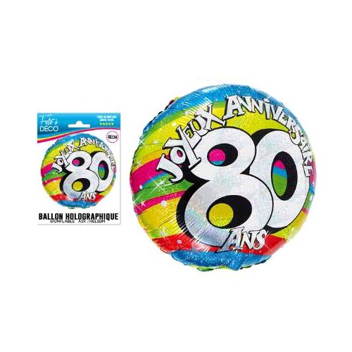 BALLON HELIUM 80 ANS