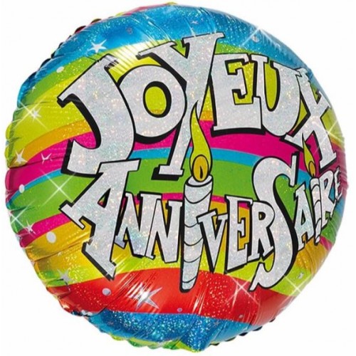 BALLON HELIUM JOYEUX ANNIVERSAIRE