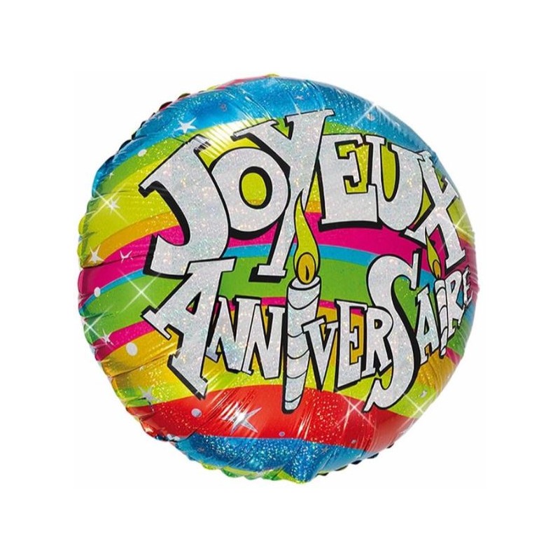 BALLON HELIUM JOYEUX ANNIVERSAIRE