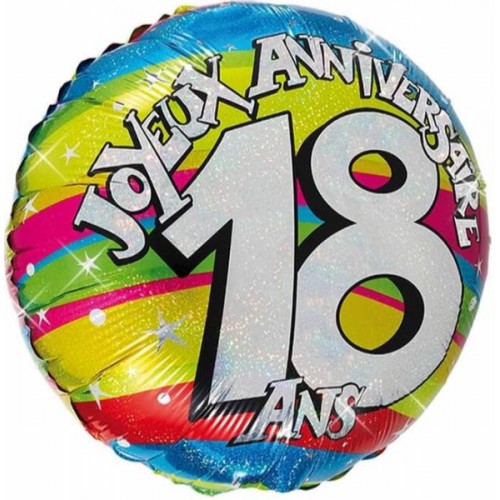 BALLON HELIUM 18 ANS