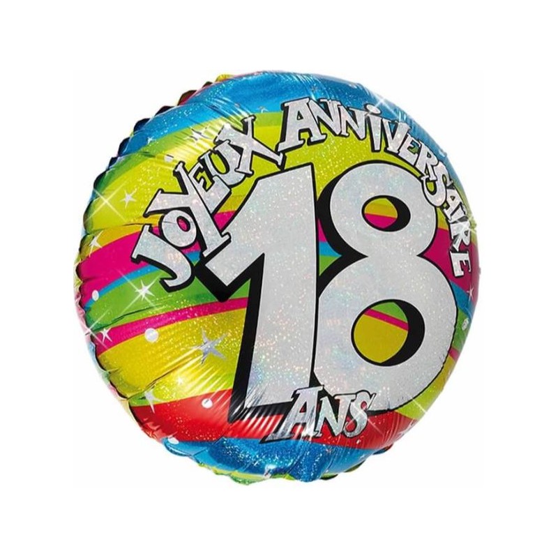 BALLON HELIUM 18 ANS