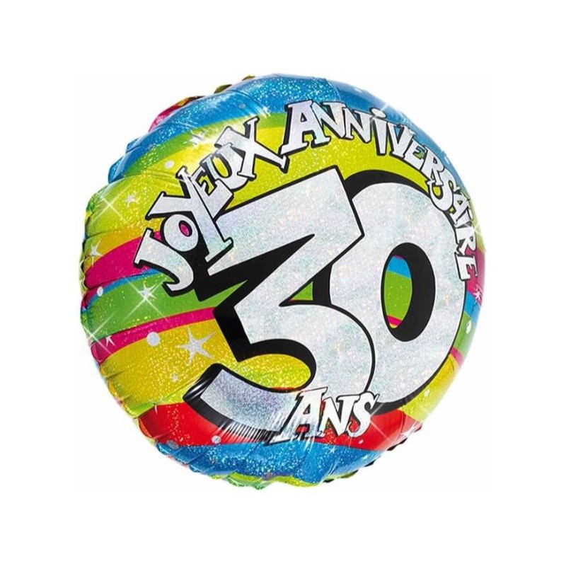 BALLON HELIUM 30 ANS