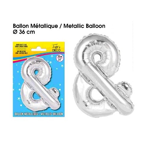 BALLON METAL ARGENT. &