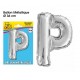 BALLON METAL ARGENT LETTRE P