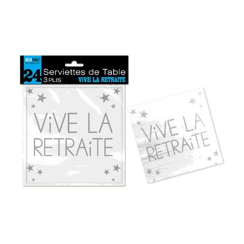 SERVIETTES DE TABLE RETRAITE