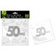 SERVIETTES DE TABLE 50 ANS 3 PLIS