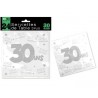 SERVIETTES DE TABLE 30 ANS 3 PLIS