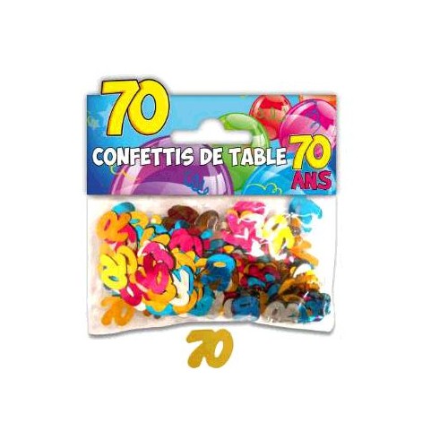 CONFETTIS TABLE 70 ANS