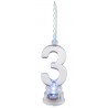 BOUGIE 3 ANS LED TRANSPARENT