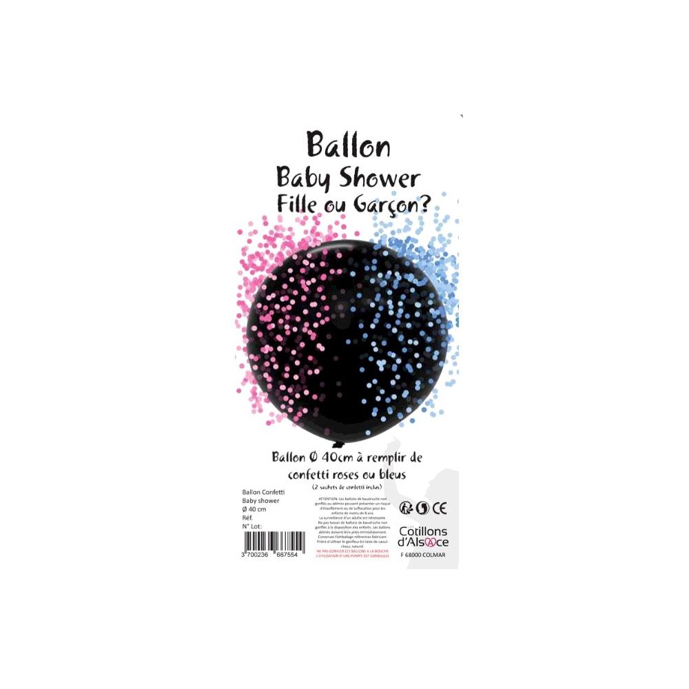 Sachet de 6 Ballons Baby Shower Fille ou Garçon - Jour de Fête - Gender  Reveal - Fille ou garçon ? - Baby Shower