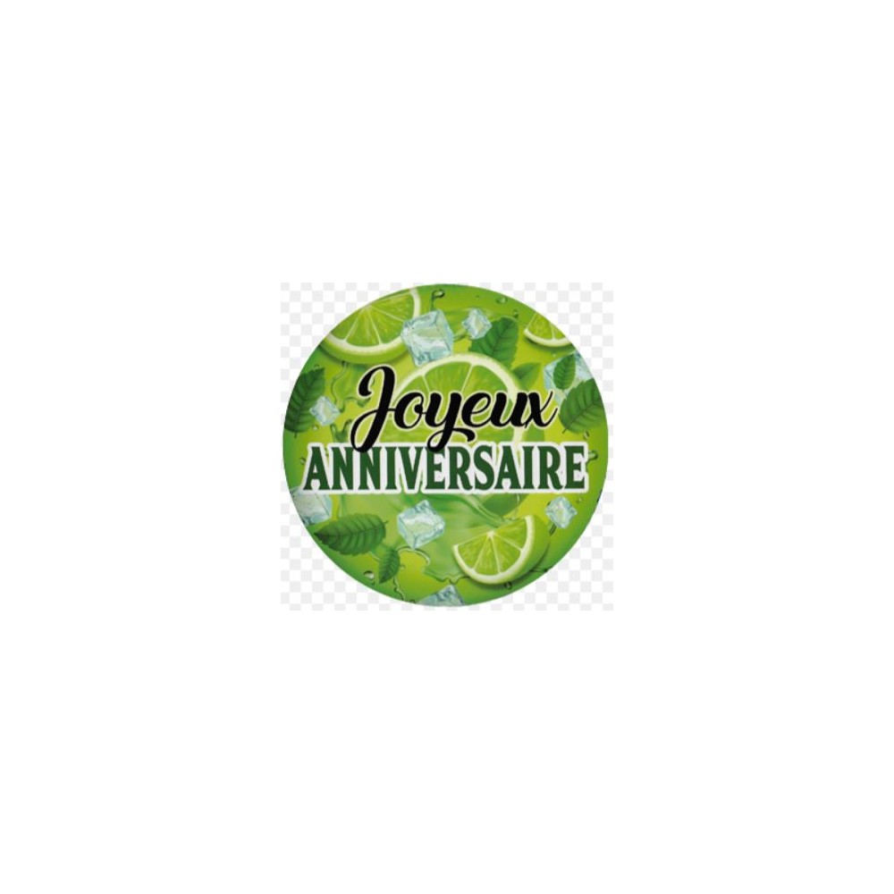 Ballon Alu Joyeux Anniversaire Mojito Ouest Fetes