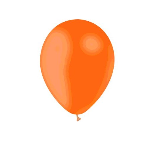 12 BALLONS ORANGE DIAMETRE 28CM