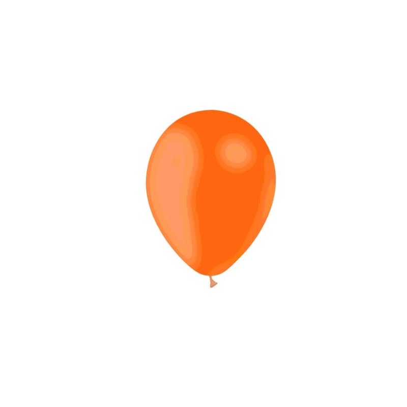 12 BALLONS ORANGE DIAMETRE 28CM