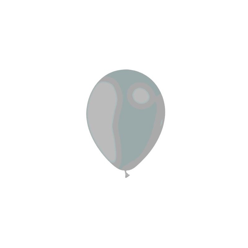 12 BALLONS GRIS DIAMETRE 28CM