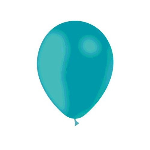 12 BALLONS TURQUOISE DIAMETRE 28CM