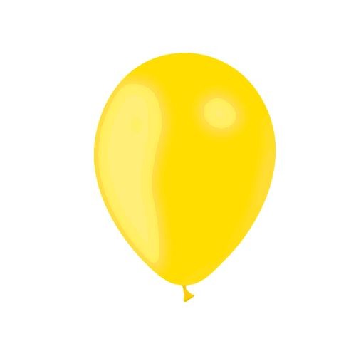 12 BALLONS JAUNE D OR DIAMETRE 28CM