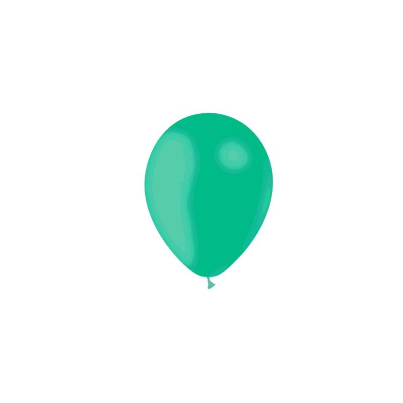 12 BALLONS MENTHE DIAMETRE 28CM