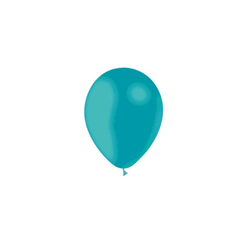 24 BALLONS BLEU TURQUOISE DIAMETRE 28CM