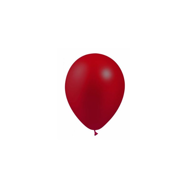 24 BALLONS BORDEAUX DIAMETRE 28CM