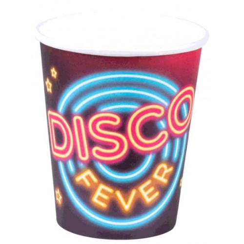 6 GOBELETS &#039;DISCO FEVER&#039; 25CL