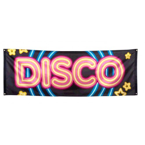 BANIERE POLYESTER DISCO 74X220