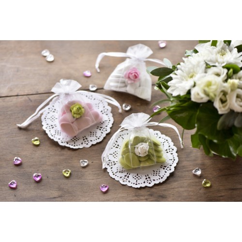 CONFETTIS ROSE BLANC 20 PIECES