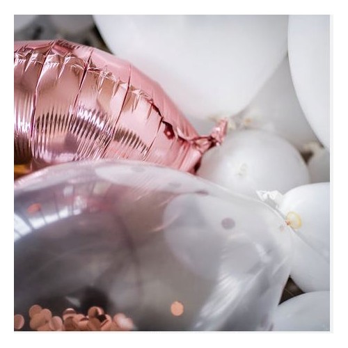 KIT ARCHE BALLONS ROSE GOLD 50 BALLONS