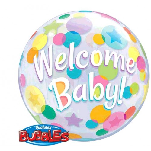 BALLON BUBBLE WELCOME BABY