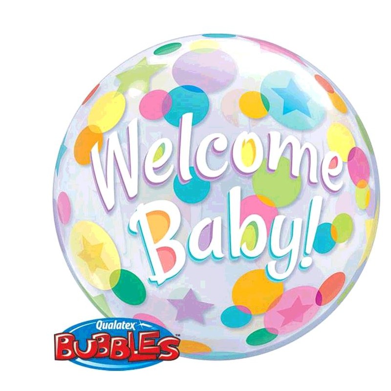 BALLON BUBBLE WELCOME BABY