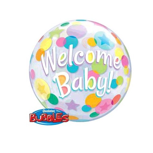 BALLON BUBBLE WELCOME BABY