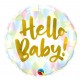 BALLON ALU HELLO BABY DIAMETRE 45CM