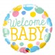 BALLON WELCOME BABY POIS DIAMETRE 45CM