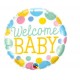 BALLON WELCOME BABY POIS DIAMETRE 45CM