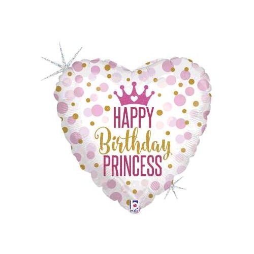 BALLON ALU 18&quot;  HAPPY BIRTHDAY PRINCESS