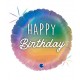 BALLON ALU 18"HAPPY BIRTHDAY RAINBOW