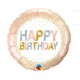 BALLON ALU 18" HAPPY BIRTHDAY METAL DOTS