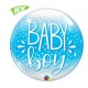 BALLON BUBBLE BABY BOY BLUE DIAMETRE 56CM