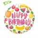BALLON ALU BIRTHDAY FRUITS DIAMETRE 45CM