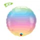 BALLON ALU ROND 18"PASTEL OMBRE DIAMETRE 45CM